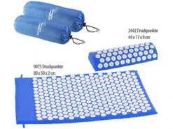 Newgen Medicals Nadelmatte:Entspannungsmatte Und Entspannungskissen Mit Druckpunkten Im Set