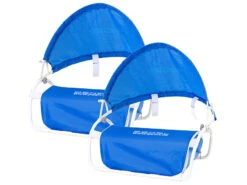 PEARL Kopfstütze Strand:Nacken-Kissen Mit Sonnenschutz Für Strand Und Outdoor 2er-Set