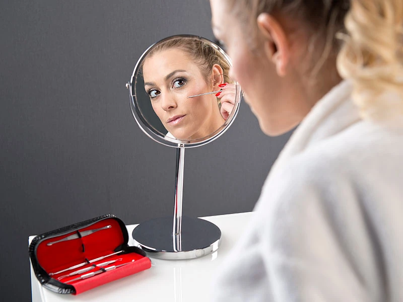 PEARL Mitesserentferner:5er-Set Mitesser-Entferner Aus Edelstahl Mit Aufbewahrungs-Tasche 5 PEARL Mitesserentferner:5er-Set Mitesser-Entferner Aus Edelstahl Mit Aufbewahrungs-Tasche – Bild 5