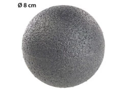 Newgen Medicals Faszienkugel:Massage-Ball Und Faszien-Trainer Für Rücken & Co., Ø 8 Cm, Schwarz