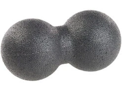 Newgen Medicals Duoball:Duo-Faszienmassageball Für Punktuelle Selbstmassage, Ø 8 Cm, Schwarz