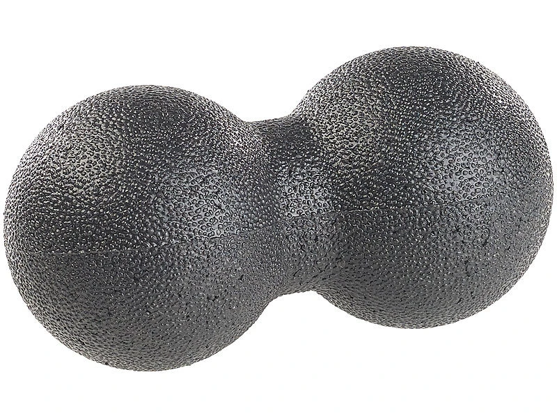 Newgen Medicals Duoball:Duo-Faszienmassageball Für Punktuelle Selbstmassage, Ø 8 Cm, Schwarz 1 Newgen Medicals Duoball:Duo-Faszienmassageball Für Punktuelle Selbstmassage, Ø 8 Cm, Schwarz