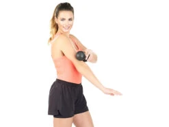 Newgen Medicals Duo Massage:Massage-Duoball Und Faszien-Trainer Für Rücken & Co., Ø 12 Cm, Schwarz