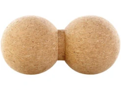 Newgen Medicals Massage-Doppelkugel:Massage-Duoball & Faszien-Trainer Zur Selbstmassage, Kork, Ø 6,5 Cm