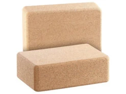 Newgen Medicals Yogablock:2er-Set Yoga-Blöcke, ökologischer Natur-Kork, Je 22,7 X 7,6 X 14,9 Cm