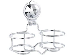 Carlo Milano Zahnputzbecherhalter:Zahnputzbecher-Halter Mit Saugnapf-Halterung Und 2 Bechern, Edelstahl -Newgen medicals Shop nx9051 0