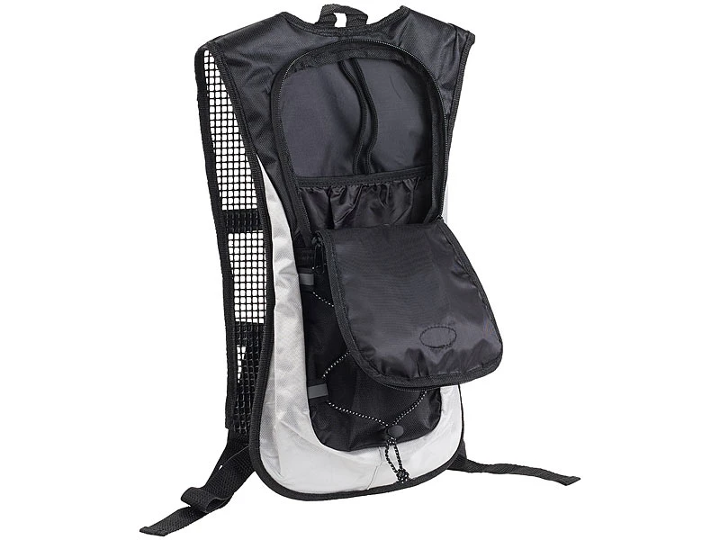 Xcase Rucksack Mit Trinkblase:Ultraleichter Fahrrad-Rucksack Mit 2-Liter-Trinksystem Und Reflektoren 6 Xcase Rucksack Mit Trinkblase:Ultraleichter Fahrrad-Rucksack Mit 2-Liter-Trinksystem Und Reflektoren – Bild 6