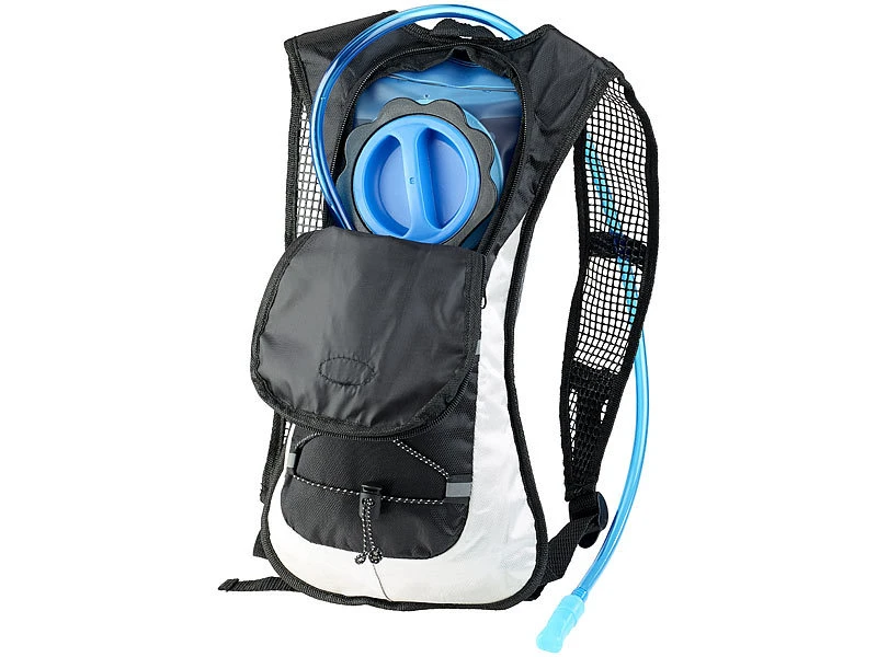 Xcase Rucksack Mit Trinkblase:Ultraleichter Fahrrad-Rucksack Mit 2-Liter-Trinksystem Und Reflektoren 2 Xcase Rucksack Mit Trinkblase:Ultraleichter Fahrrad-Rucksack Mit 2-Liter-Trinksystem Und Reflektoren – Bild 2