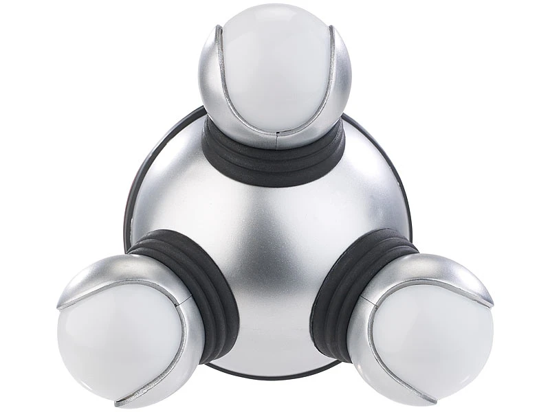 Newgen Medicals Massage-Gerät:2er-Set Mini-Vibrations-Massagegeräte Mit 3 Köpfen & LED-Beleuchtung 11 Newgen Medicals Massage-Gerät:2er-Set Mini-Vibrations-Massagegeräte Mit 3 Köpfen & LED-Beleuchtung – Bild 11