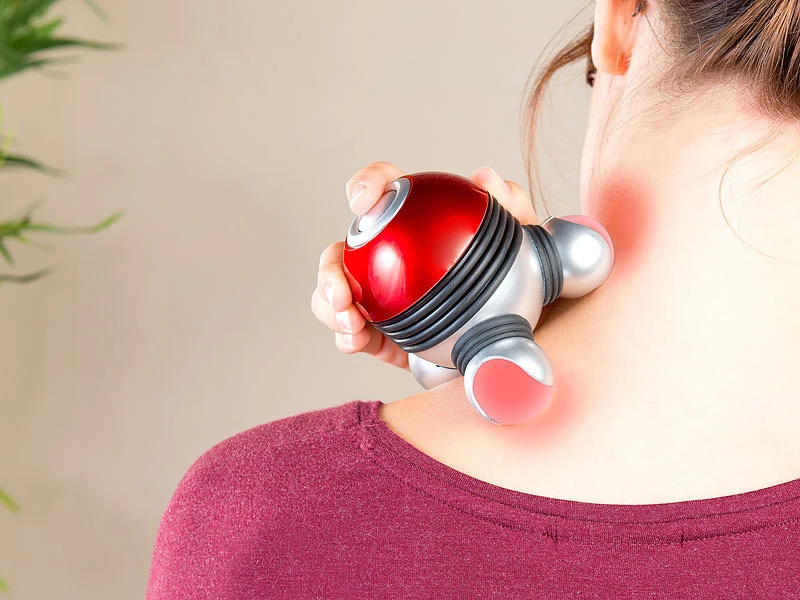 Newgen Medicals Massage-Gerät:2er-Set Mini-Vibrations-Massagegeräte Mit 3 Köpfen & LED-Beleuchtung 5 Newgen Medicals Massage-Gerät:2er-Set Mini-Vibrations-Massagegeräte Mit 3 Köpfen & LED-Beleuchtung – Bild 5