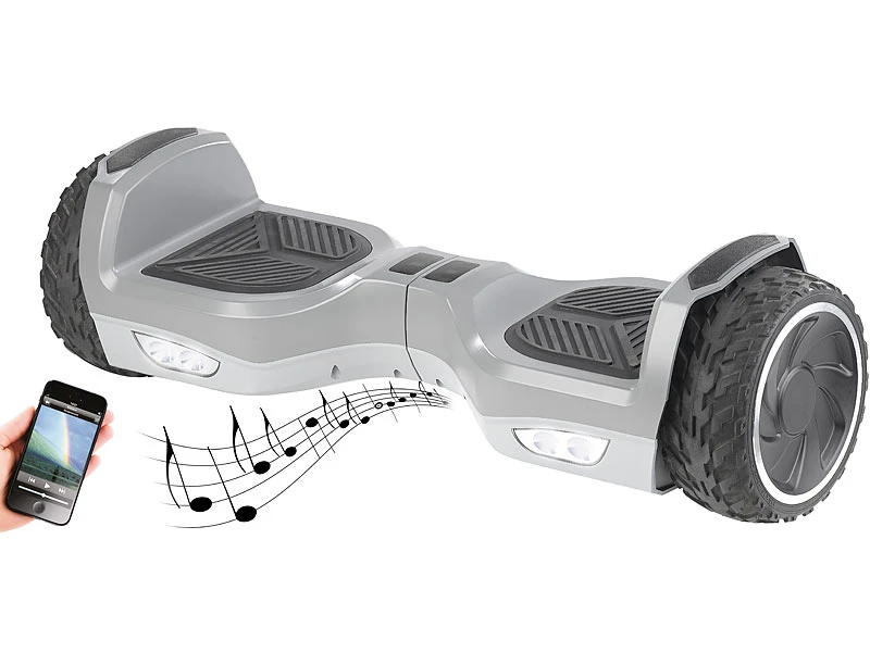 Speeron Hoverboard:Elektro-Scooter Mit 7"-Rädern, Lautsprecher, 600 Watt, Bluetooth 1 Speeron Hoverboard:Elektro-Scooter Mit 7"-Rädern, Lautsprecher, 600 Watt, Bluetooth