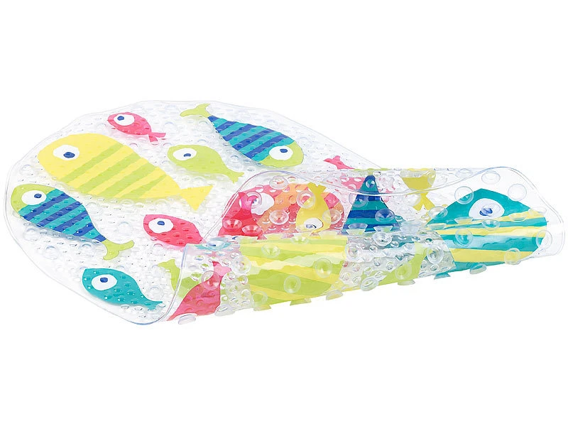 BadeStern Badewannenmatte:Rutschfeste Badewannen-Matte Mit Fisch-Motiv, 69 X 38 Cm 2 BadeStern Badewannenmatte:Rutschfeste Badewannen-Matte Mit Fisch-Motiv, 69 X 38 Cm – Bild 2