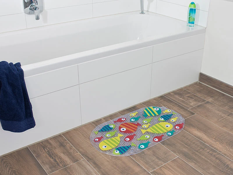 BadeStern Badewannenmatte:Rutschfeste Badewannen-Matte Mit Fisch-Motiv, 69 X 38 Cm 6 BadeStern Badewannenmatte:Rutschfeste Badewannen-Matte Mit Fisch-Motiv, 69 X 38 Cm – Bild 6