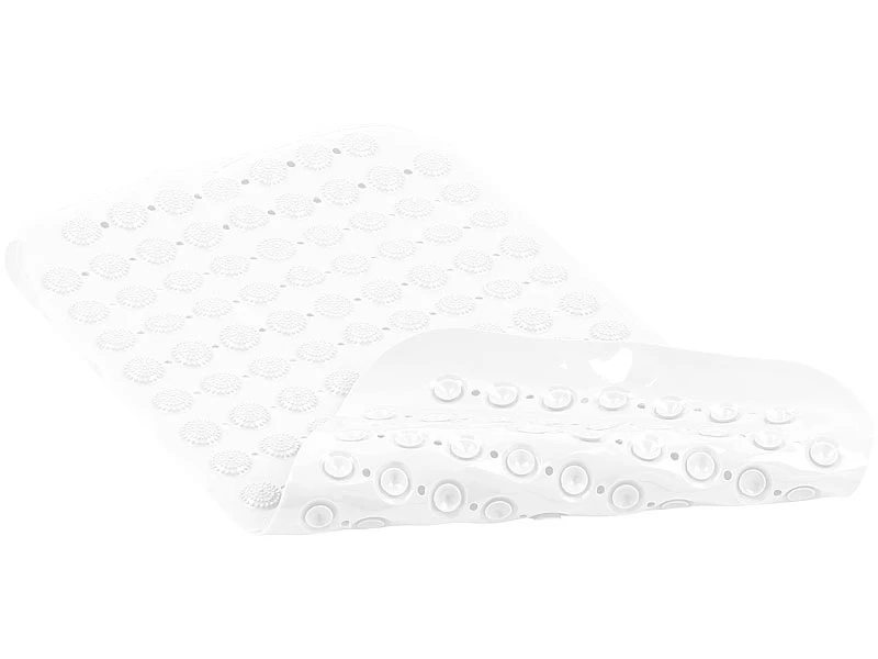 BadeStern Badewanneneinlage:Rutschfeste Badewannen-Matte Mit Abflusslöchern, 72 X 38 Cm, Weiß 2 BadeStern Badewanneneinlage:Rutschfeste Badewannen-Matte Mit Abflusslöchern, 72 X 38 Cm, Weiß – Bild 2