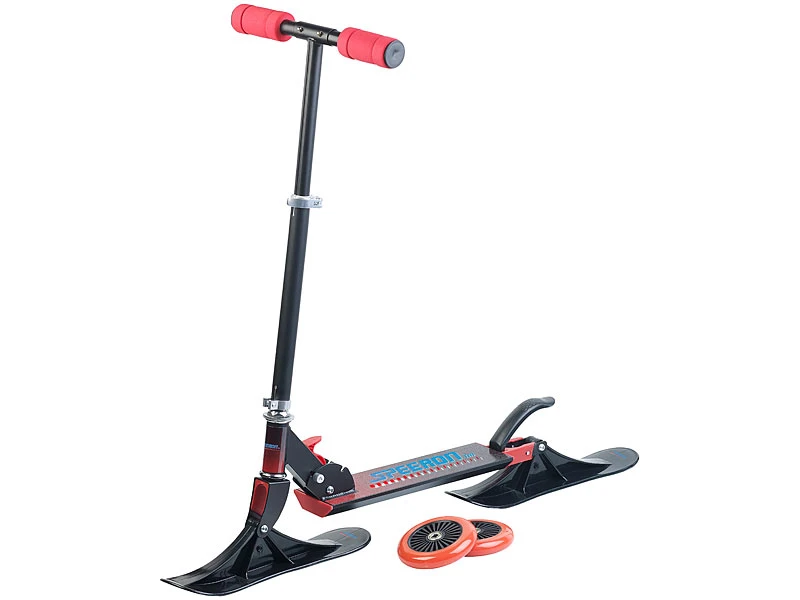 Speeron Schneescooter:Klappbarer 2in1-Tretroller Und -Snowkick-Schlitten Für Kinder, 125 Mm 2 Speeron Schneescooter:Klappbarer 2in1-Tretroller Und -Snowkick-Schlitten Für Kinder, 125 Mm – Bild 2