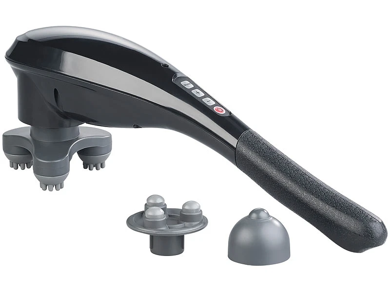 Newgen Medicals Masagegerät:Hand-Vibrations-Massagegerät Mit Akku, 5 Modi, 5 Stufen & 3 Aufsätzen 2 Newgen Medicals Masagegerät:Hand-Vibrations-Massagegerät Mit Akku, 5 Modi, 5 Stufen & 3 Aufsätzen – Bild 2