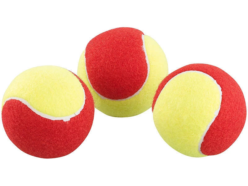 Speeron Tennisbälle Hund:24er-Set Tennisbälle, 77 Mm Für Jugend & Beginner, Gelb-rot, Tragenetz 5 Speeron Tennisbälle Hund:24er-Set Tennisbälle, 77 Mm Für Jugend & Beginner, Gelb-rot, Tragenetz – Bild 5