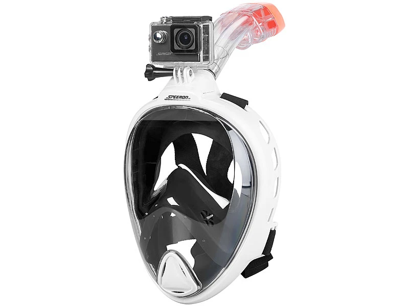 Speeron Helm-Kamera:Tauch-Video-Set Mit Tauchmaske Und 4K-Action-Cam, Größe XL 1 Speeron Helm-Kamera:Tauch-Video-Set Mit Tauchmaske Und 4K-Action-Cam, Größe XL