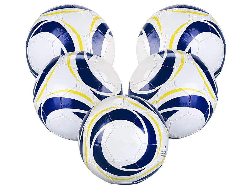 Speeron Sportball:5er-Set Hobby-Fußbälle Aus Kunstleder, 20 Cm Ø, Größe 4, 260 G 2 Speeron Sportball:5er-Set Hobby-Fußbälle Aus Kunstleder, 20 Cm Ø, Größe 4, 260 G – Bild 2