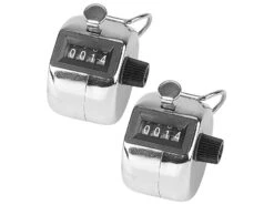 Infactory Personenzähler:Handzähler Aus Metall, 2er-Pack