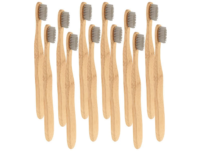 Newgen Medicals Zahnbürste:Antibakterielle Bambus-Handzahnbürste, Medium, 12-er Set 1 Newgen Medicals Zahnbürste:Antibakterielle Bambus-Handzahnbürste, Medium, 12-er Set