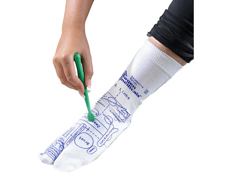 Newgen Medicals Akupressur Socken:Druckpunkt-Socken Für Fuß-Reflexzonen-Massage, Gr. 44 - 46 1 Newgen Medicals Akupressur Socken:Druckpunkt-Socken Für Fuß-Reflexzonen-Massage, Gr. 44 - 46