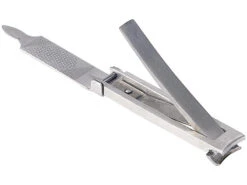 Newgen Medicals Nagelzwicker:3in1-Edelstahl-Nagelknipser, Ultra-flach & Kompakt, 57 X 11 X 6 Mm