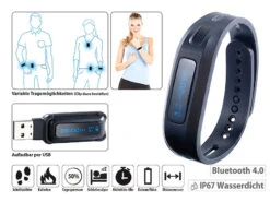 Newgen Medicals Bluetooth Armband:BT-4.0-Fitness-Armband FBT-50 V4,Schlafüberwachung (Versandrückläufer) -Newgen medicals Shop px1768 42