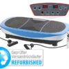 Newgen Medicals Vibrationsplatte Sport:Vibrationsplatte Mit Vertikaler & Horizontaler Versandrückläufer