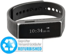 Newgen Medicals Fitness Smartwatches:Fitness-Armband FBT-40 Mit Bluetooth (Versandrückläufer)