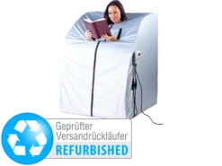 Newgen Medicals Portable Infrarot-Sauna:tragbare Infrarot-Sauna V2 Mit 2 Heizern (Versandrückläufer)