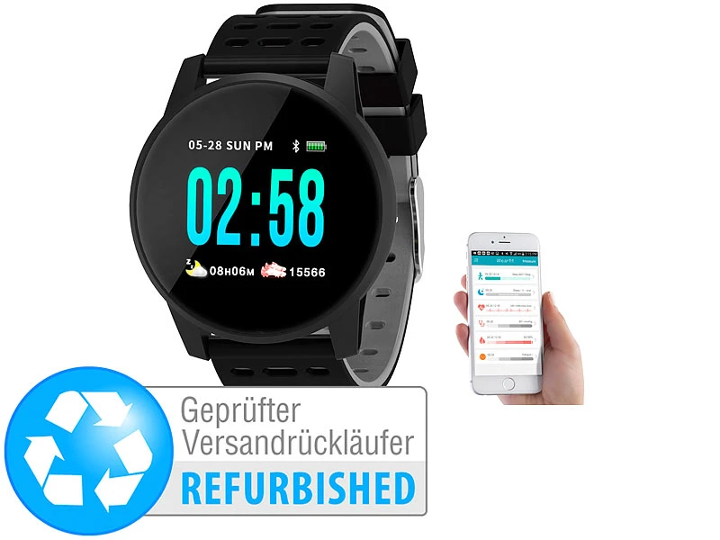 Newgen Medicals Fitness-Uhr Mit Herzfrequenz- Versandrückläufer 1 Newgen Medicals Fitness-Uhr Mit Herzfrequenz- Versandrückläufer
