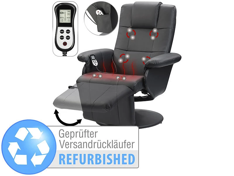Newgen Medicals Bequemsessel:Vibrations-Massagesessel Mit Heizfunktion, Versandrückläufer 1 Newgen Medicals Bequemsessel:Vibrations-Massagesessel Mit Heizfunktion, Versandrückläufer