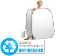 Newgen Medicals Einmann-Sauna:Portables Heim-Dampfbad Und Sauna, 850-W-Generator (Versandrückläufer)