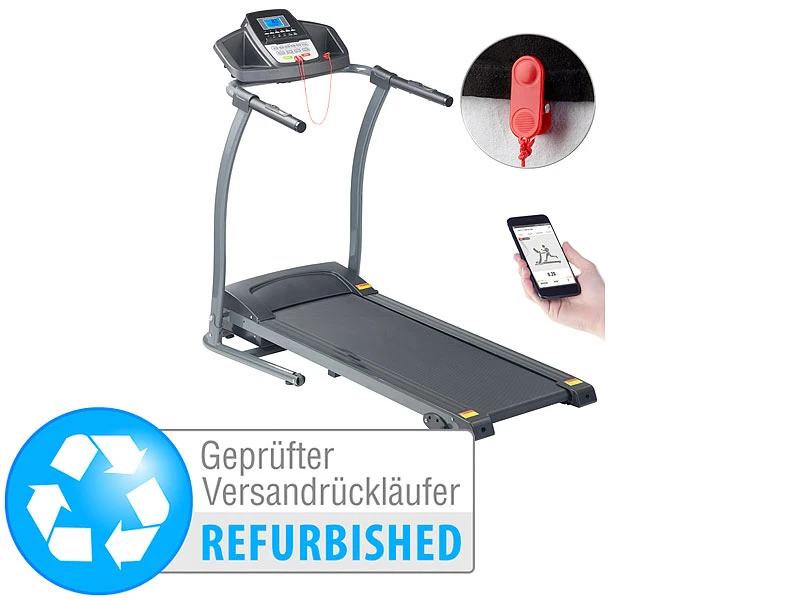 Newgen Medicals Fitness-Laufband:Profi-Laufband Mit App & Bluetooth, Pulsmesser, Versandrückläufer 2 Newgen Medicals Fitness-Laufband:Profi-Laufband Mit App & Bluetooth, Pulsmesser, Versandrückläufer – Bild 2