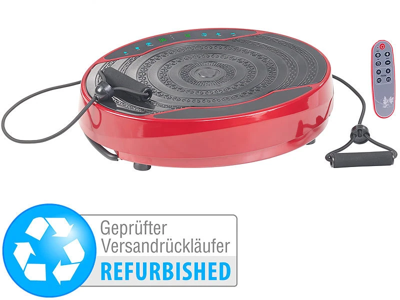 Newgen Medicals 3in1-Vibrationsplatte:Kompakte Vibrationsplatte, 300 W, 20 Frequenzen (Versandrückläufer) 1 Newgen Medicals 3in1-Vibrationsplatte:Kompakte Vibrationsplatte, 300 W, 20 Frequenzen (Versandrückläufer)