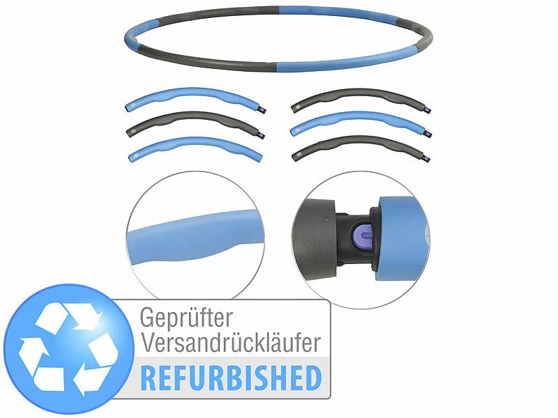 PEARL Sports Hula-Hoops Massage:Hula-Hoop-Reifen, Schaumstoff-Mantel, Massage-Noppen,Versandrückläufer 1 PEARL Sports Hula-Hoops Massage:Hula-Hoop-Reifen, Schaumstoff-Mantel, Massage-Noppen,Versandrückläufer