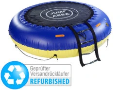 Infactory Pool Trampolin Badeinsel:4in1-Trampolin Für Wasser Und Garten (refurbished)