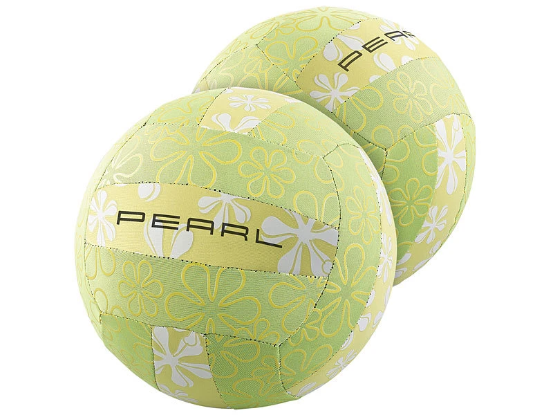 PEARL 2er-Set Wasserfeste Beach-Volleybälle Mit Neopren-Überzug 1 PEARL 2er-Set Wasserfeste Beach-Volleybälle Mit Neopren-Überzug