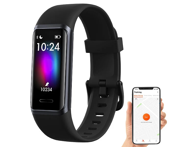 Newgen Medicals Smartwatch:Fitness-Armband Mit Touch, Herzfrequenz, SpO2, App, Alexa, IP68 3 Newgen Medicals Smartwatch:Fitness-Armband Mit Touch, Herzfrequenz, SpO2, App, Alexa, IP68 – Bild 3