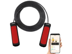 PEARL Sports Sprungseil:Smartes Kugellager-Springseil, Bluetooth, App, Herzfrequenz-& G-Sensor 8 PEARL Sports Sprungseil:Smartes Kugellager-Springseil, Bluetooth, App, Herzfrequenz-& G-Sensor -Newgen medicals Shop zx5129 10