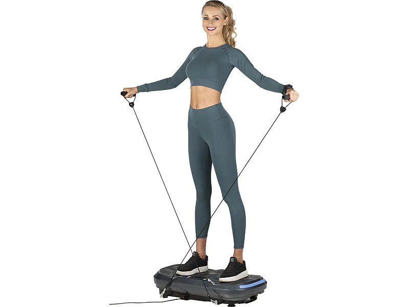 Newgen Medicals Rüttelplatte:4D-Vibrationsplatte Mit 3 Programmen & 2 Expandern; 300 W; Bis 120 Kg 8 Newgen Medicals Rüttelplatte:4D-Vibrationsplatte Mit 3 Programmen & 2 Expandern; 300 W; Bis 120 Kg – Bild 8