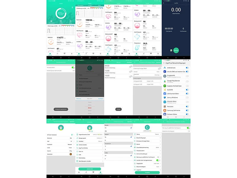 Newgen Medicals Smartwatch-Fitnessuhr:Fitness-Smartwatch Mit EKG-, Blutdruck-, SpO2-Anzei. Versandrückläufer 3 Newgen Medicals Smartwatch-Fitnessuhr:Fitness-Smartwatch Mit EKG-, Blutdruck-, SpO2-Anzei. Versandrückläufer – Bild 3