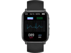 Newgen Medicals Fitnessuhr:Fitness-Smartwatch Mit EKG-, Blutdruck-, SpO2-Anzeige, Bluetooth, IP68 -Newgen medicals Shop zx5291 29 1
