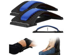 PEARL Sports Rückenstrecker Gerät:2er-Set Rückenstrecker Und -Dehner Mit Massage-Noppen, 4 Höhen