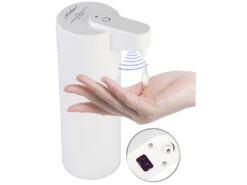 Carlo Milano Infrarot Seifenspender:2er Set Automatischer Akku-Seifenspender, IR-Sensor, 5 Stufen, 500 Ml -Newgen medicals Shop zx6231 7 2