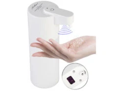 Carlo Milano Automatic Seifenspender:2er Set Autom. Akku-Spray-Desinfektionsmittelspender, IR-Sensor,500 Ml -Newgen medicals Shop zx6233 7