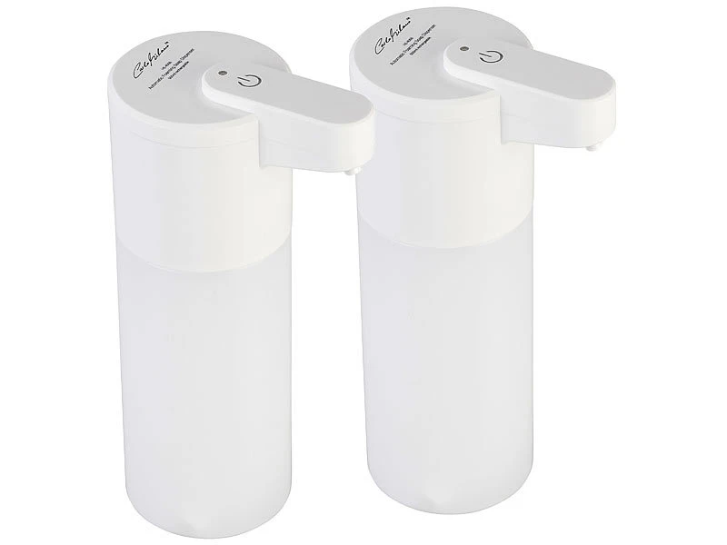 Carlo Milano Batterie-Seifenspender:2er Set Autom. Akku-Schaum-Seifenspender, IR-Sensor, 5 Stufen, 500 Ml 2 Carlo Milano Batterie-Seifenspender:2er Set Autom. Akku-Schaum-Seifenspender, IR-Sensor, 5 Stufen, 500 Ml – Bild 2