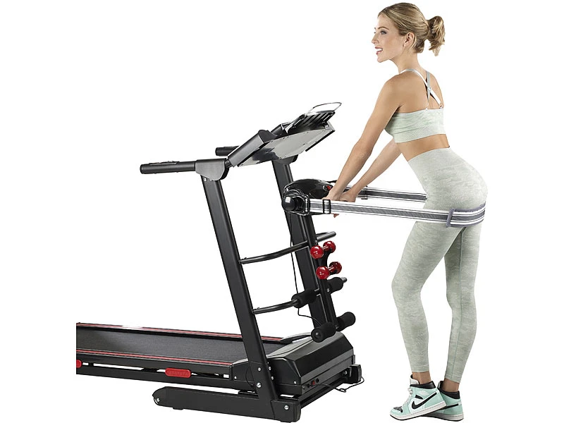 Newgen Medicals Walking Pad:3in1-Profi-Laufband & Fitness-Station, 16 Km/h, 1.100 Watt, Bluetooth 11 Newgen Medicals Walking Pad:3in1-Profi-Laufband & Fitness-Station, 16 Km/h, 1.100 Watt, Bluetooth – Bild 11