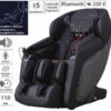 Newgen Medicals TV-Massagesessel:Luxus-Ganzkörper-Massagesessel Mit IR-Wärme, Bluetooth, Schwarz